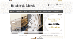 Desktop Screenshot of boudoirdumonde.com